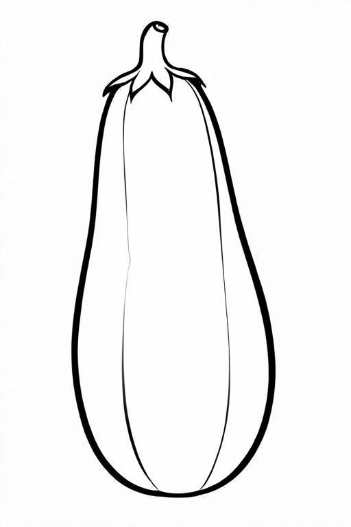 Zucchini Coloring Page 17 for Kids