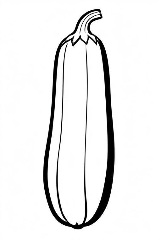 Zucchini Coloring Page 19 for Kids