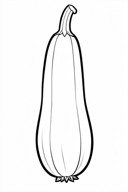 Zucchini Coloring Page 20 for Kids