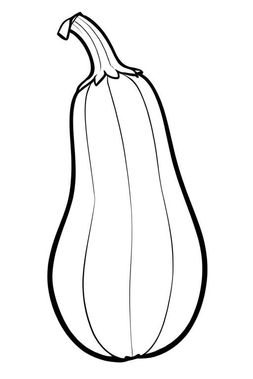 Zucchini Coloring Page 22 for Kids