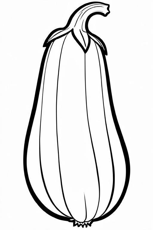 Zucchini Coloring Page 23 for Kids