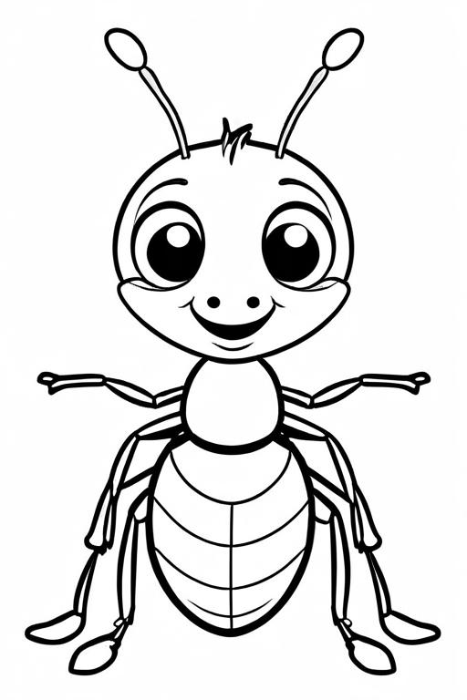 Ant Coloring Page 10 for Kids