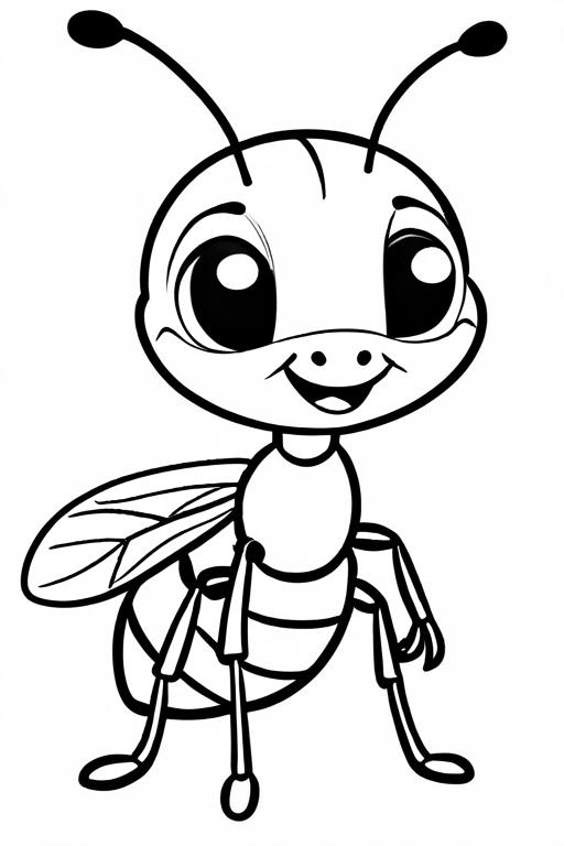 Ant Coloring Page 11 for Kids