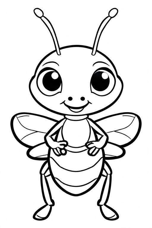 Ant Coloring Page 12 for Kids