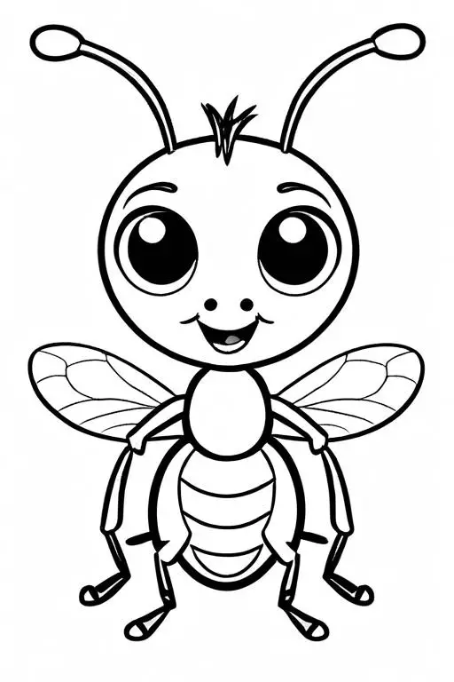 Ant Coloring Page 13 for Kids