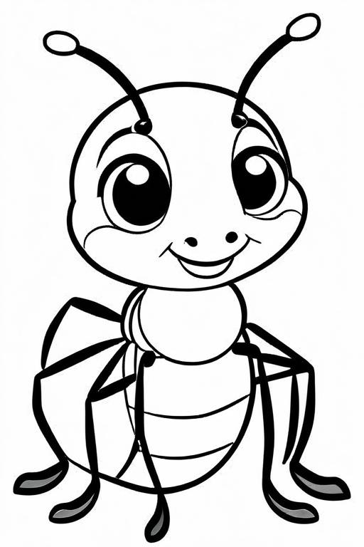 Ant Coloring Page 14 for Kids