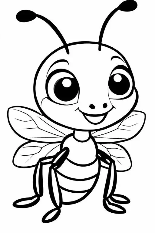 Ant Coloring Page 15 for Kids