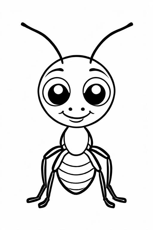 Ant Coloring Page 16 for Kids