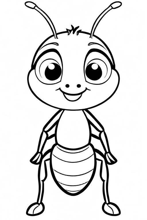 Ant Coloring Page 17 for Kids