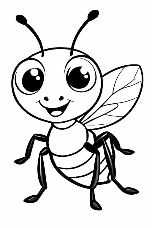 Ant Coloring Page 18 for Kids