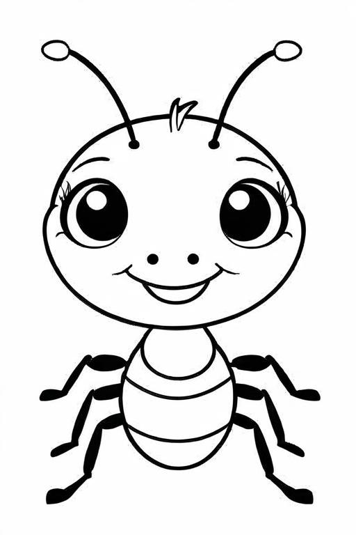 Ant Coloring Page 19 for Kids