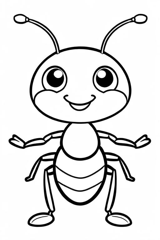 Ant Coloring Page 20 for Kids