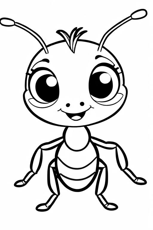 Ant Coloring Page 22 for Kids