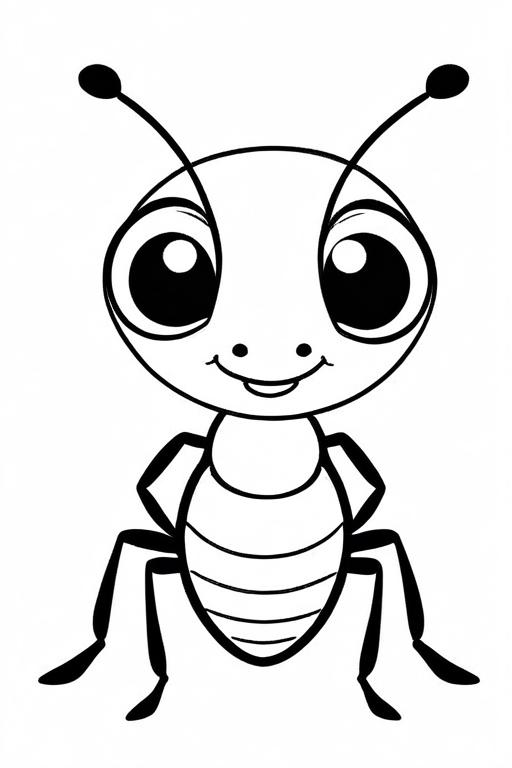 Ant Coloring Page 23 for Kids