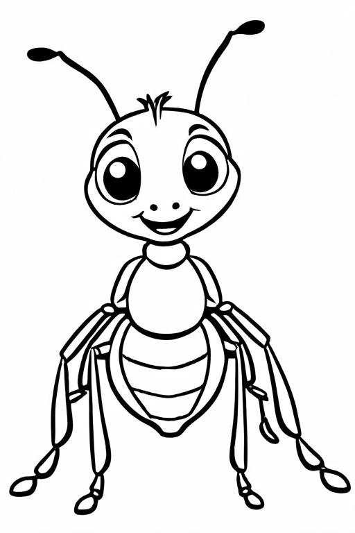 Ant Coloring Page 25 for Kids