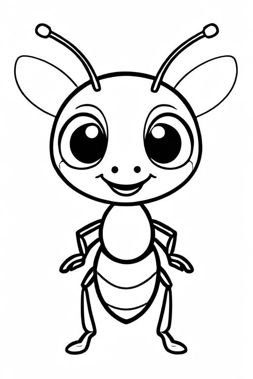 Ant Coloring Page 26 for Kids