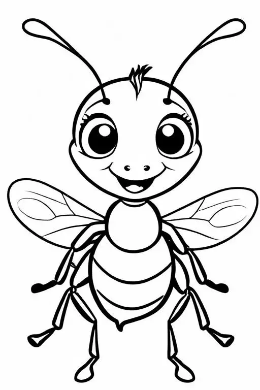 Ant Coloring Page 27 for Kids