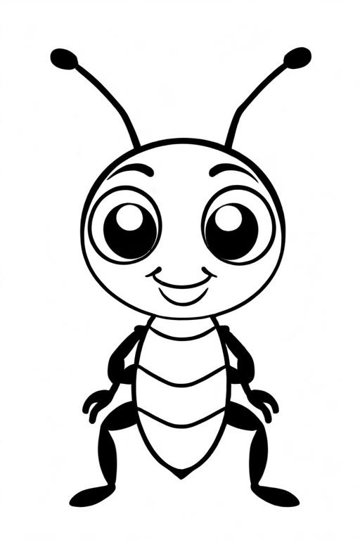 Ant Coloring Page 28 for Kids