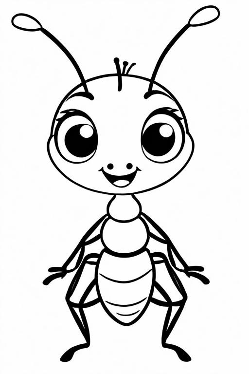 Ant Coloring Page 29 for Kids