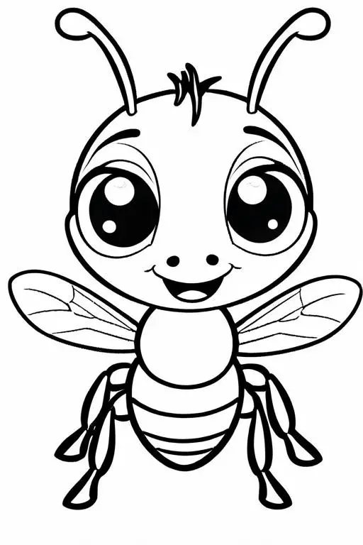 Ant Coloring Page 31 for Kids