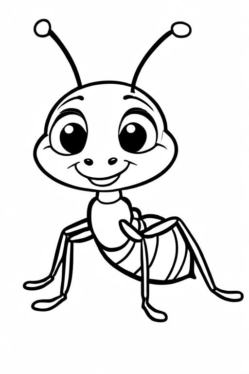 Ant Coloring Page 33 for Kids