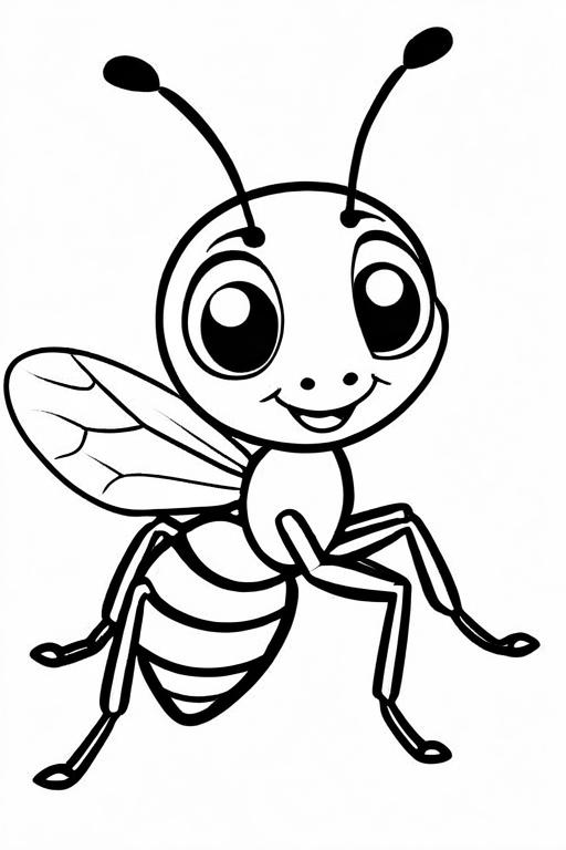 Ant Coloring Page 35 for Kids