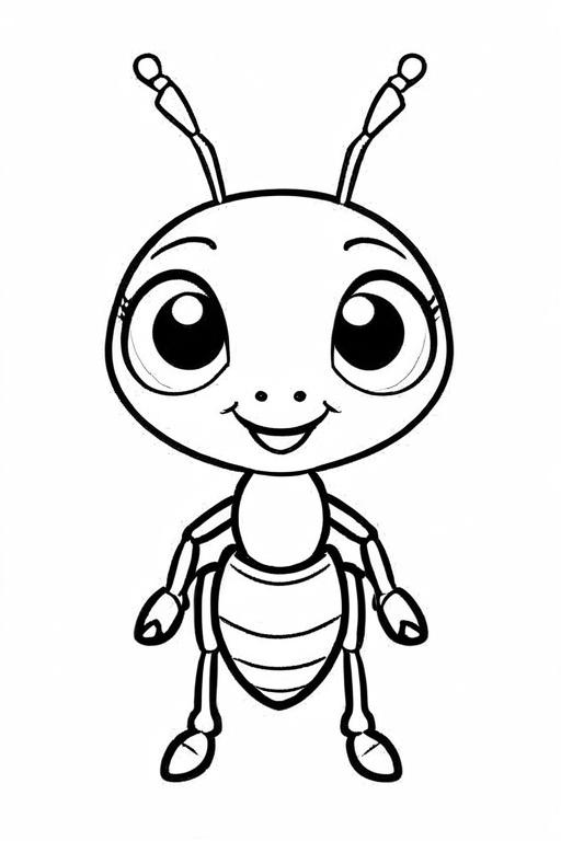 Ant Coloring Page 36 for Kids