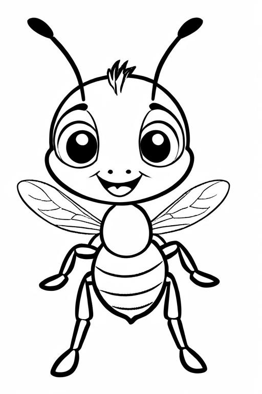 Ant Coloring Page 38 for Kids