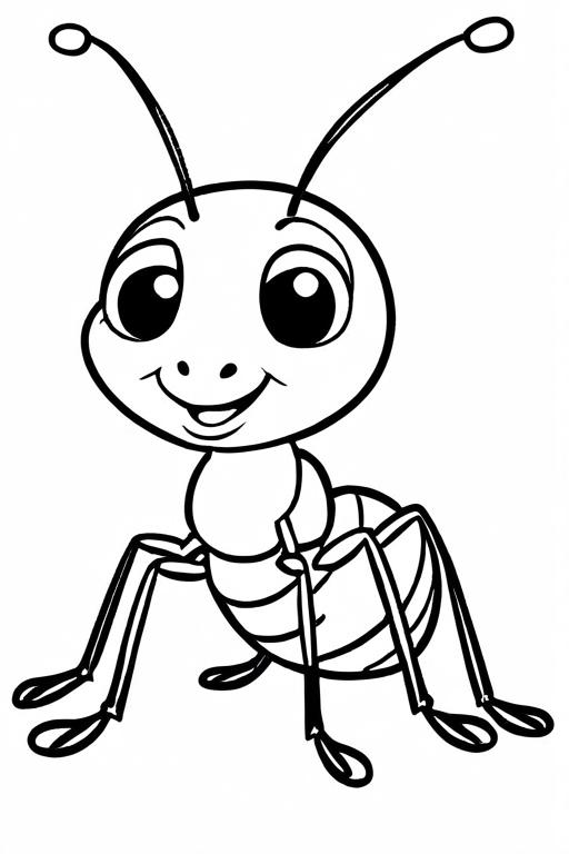 Ant Coloring Page 40 for Kids