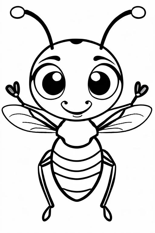 Ant Coloring Page 41 for Kids