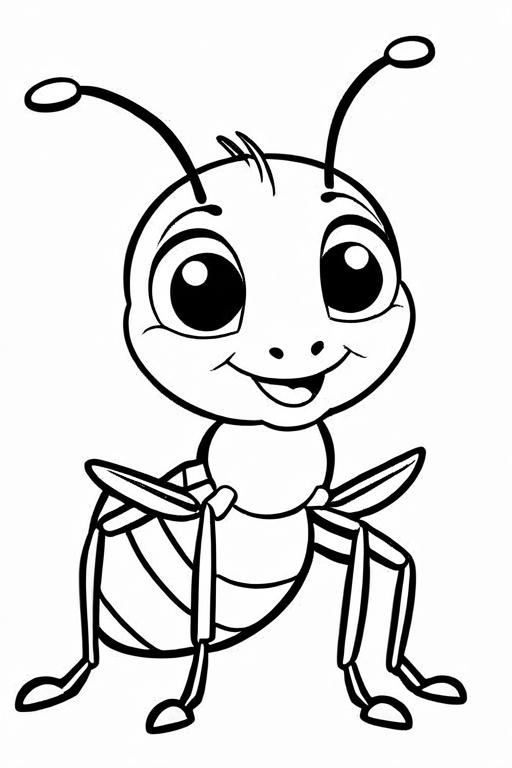 Ant Coloring Page 42 for Kids