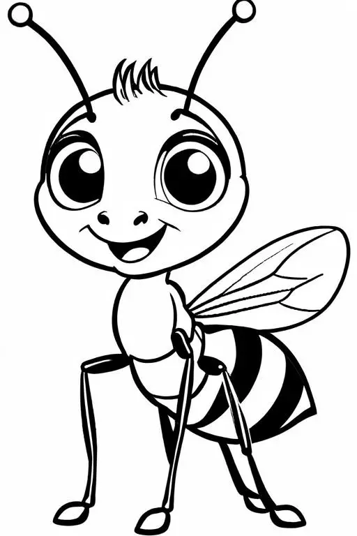 Ant Coloring Page 6 for Kids