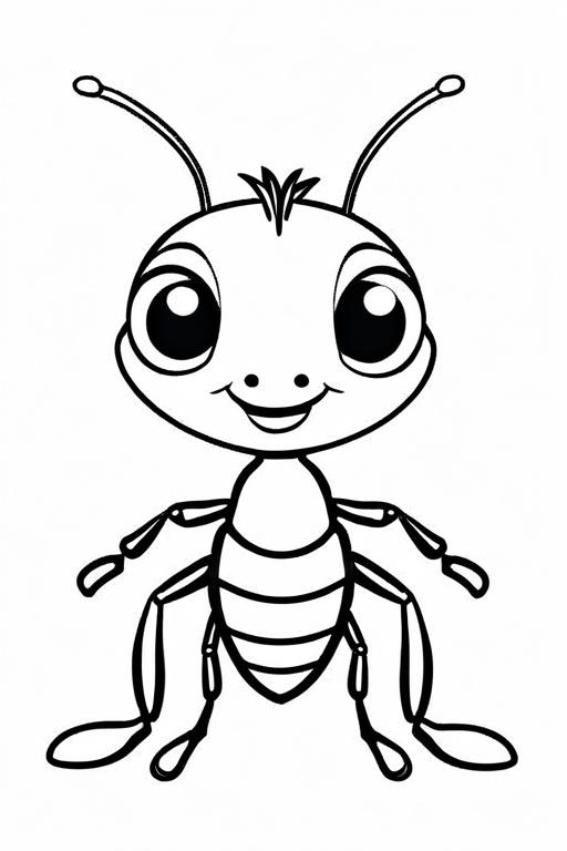 Ant Coloring Page 7 for Kids