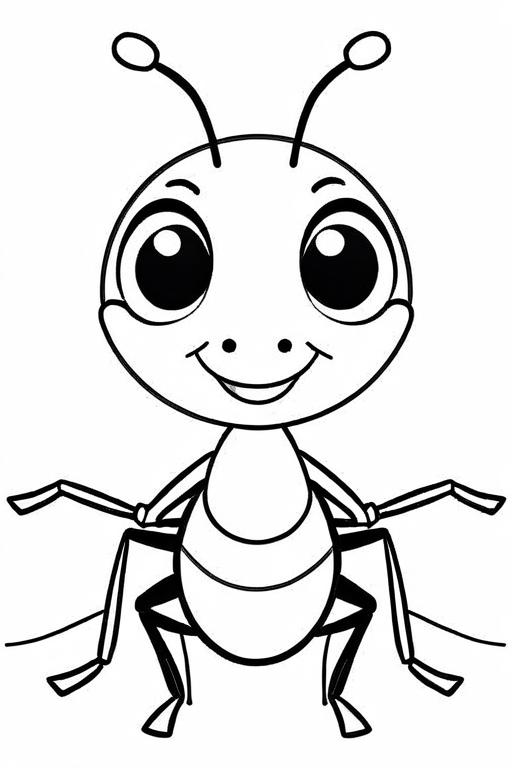 Ant Coloring Page 8 for Kids