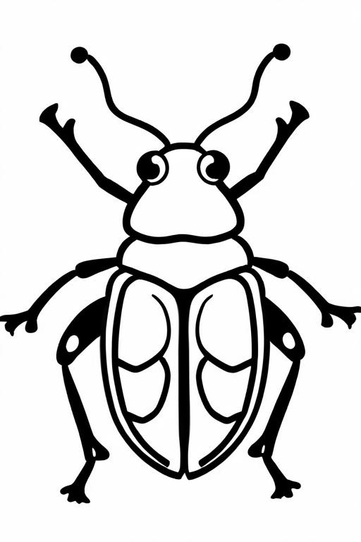 Beetle Coloring Page 13 for Kids