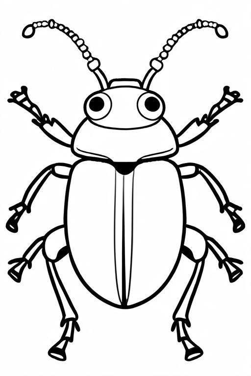 Beetle Coloring Page 14 for Kids