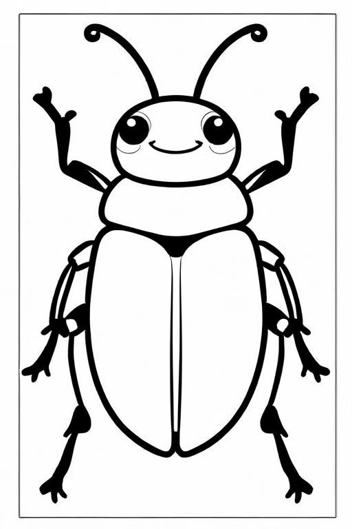 Beetle Coloring Page 16 for Kids