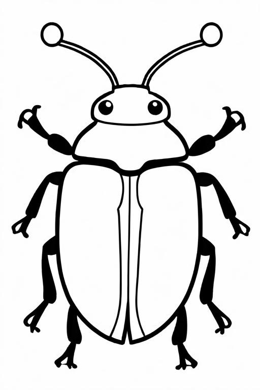 Beetle Coloring Page 17 for Kids