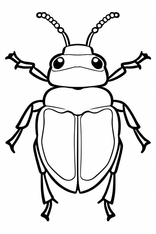 Beetle Coloring Page 18 for Kids