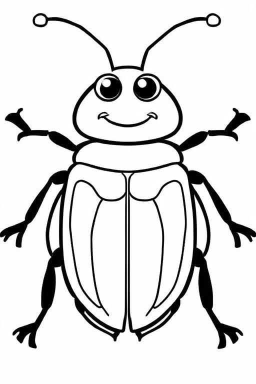 Beetle Coloring Page 19 for Kids