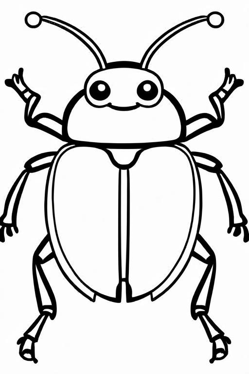 Beetle Coloring Page 21 for Kids