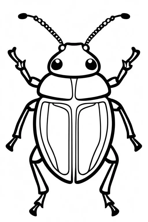 Beetle Coloring Page 23 for Kids