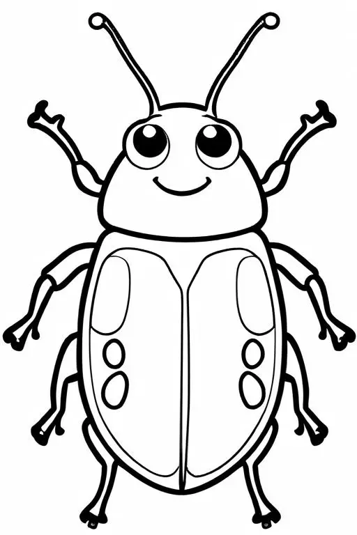 Beetle Coloring Page 25 for Kids