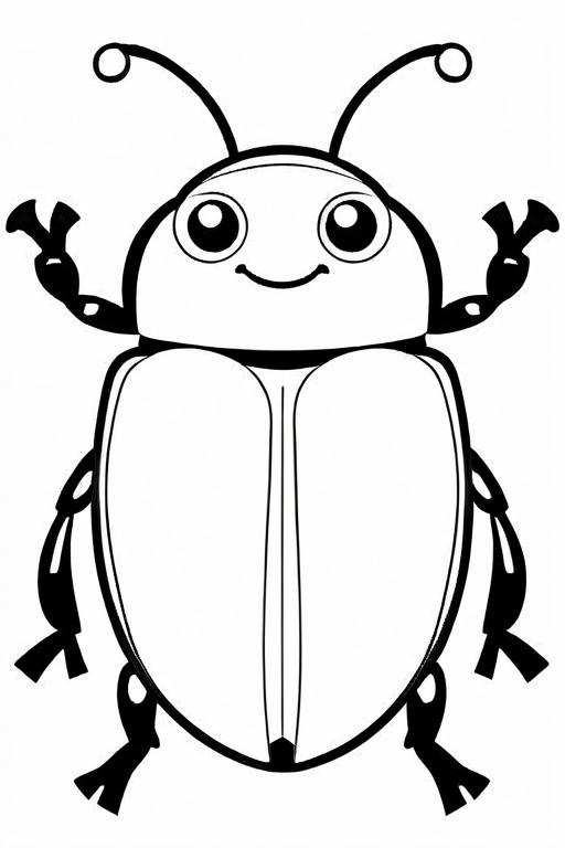 Beetle Coloring Page 26 for Kids