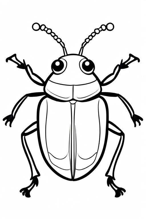 Beetle Coloring Page 3 for Kids