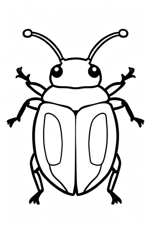 Beetle Coloring Page 30 for Kids