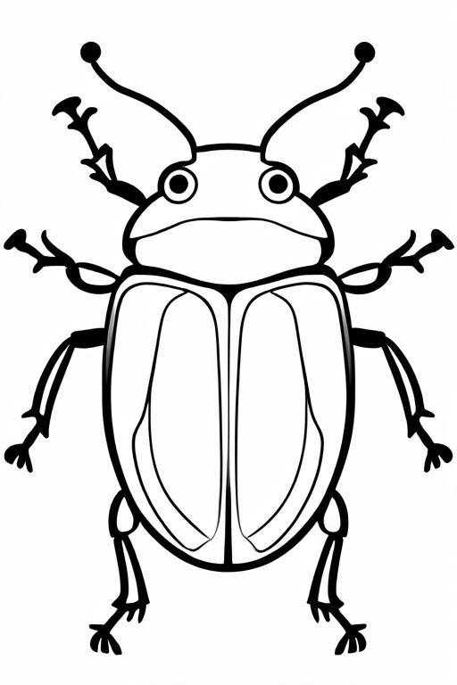 Beetle Coloring Page 31 for Kids