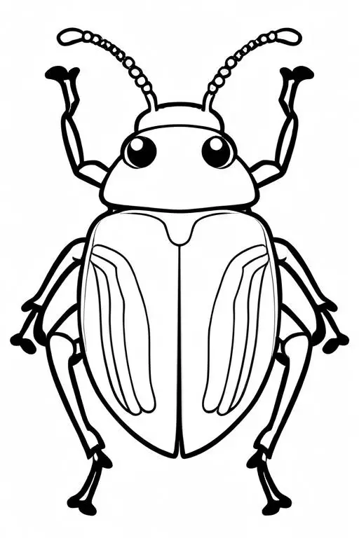 Beetle Coloring Page 32 for Kids