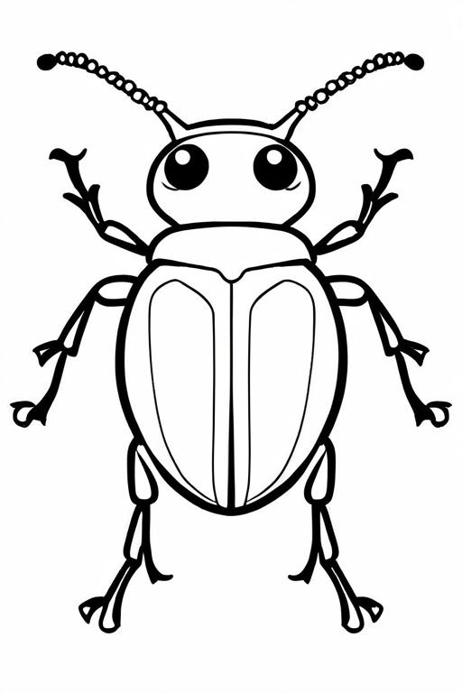 Beetle Coloring Page 33 for Kids