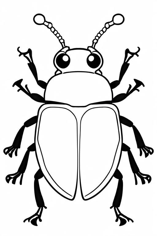 Beetle Coloring Page 34 for Kids